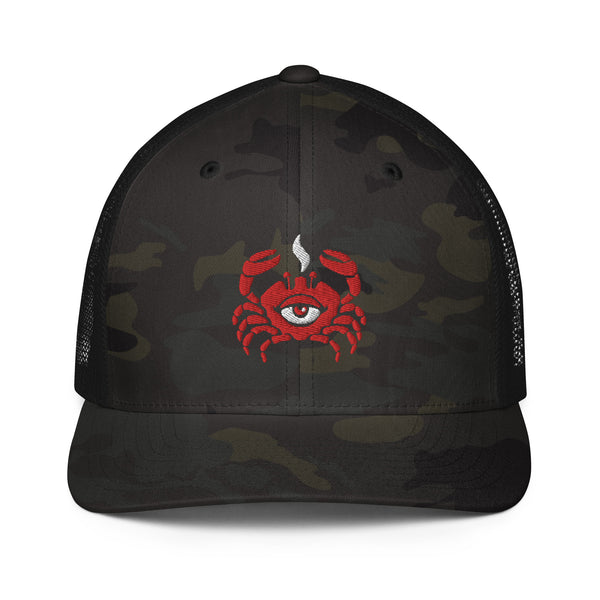 "Redeye Crab 2" Closed-back trucker cap