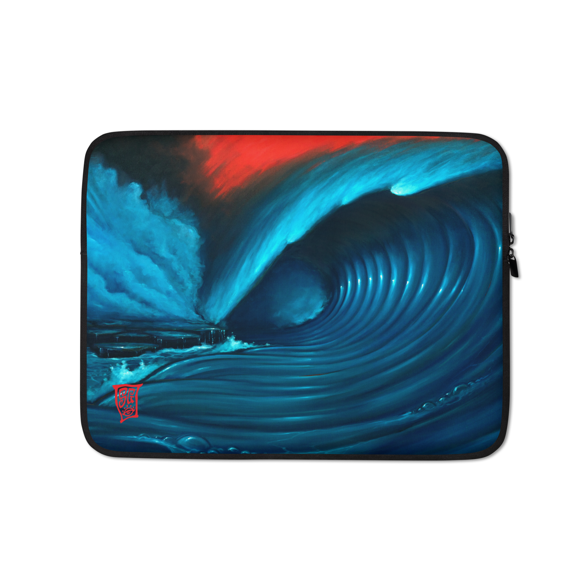 “Red Sky Wave 1” Laptop Sleeve