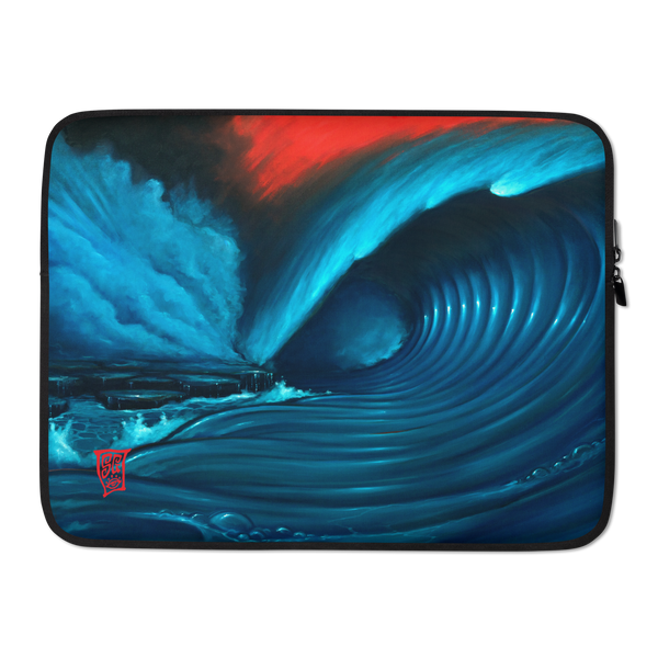 “Red Sky Wave 1” Laptop Sleeve