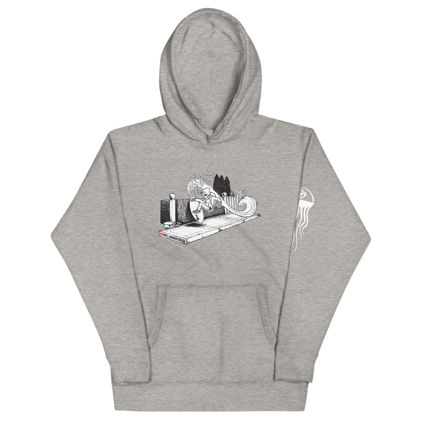 "Hedge Shred" (black and white) Unisex Hoodie