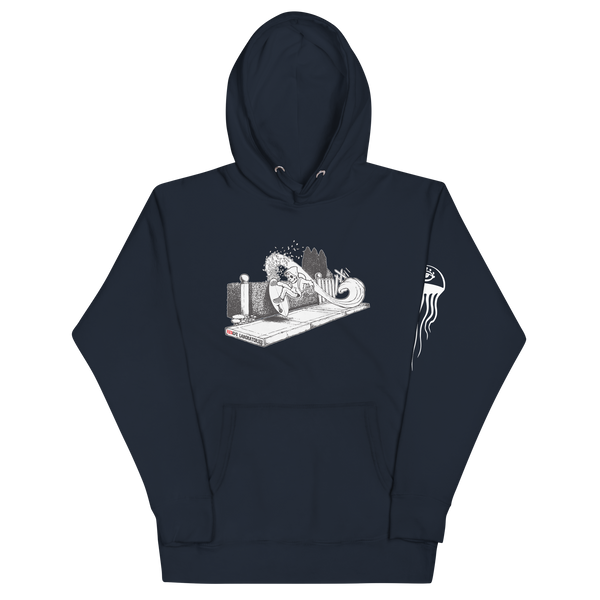 "Hedge Shred" (black and white) Unisex Hoodie