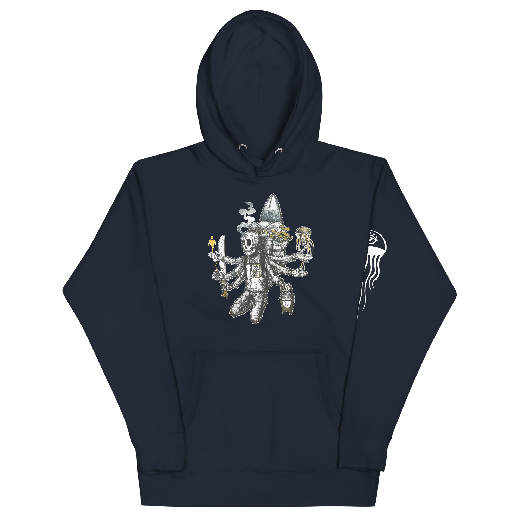 "Cosmic Traveler" (multi-arms) Unisex Hoodie