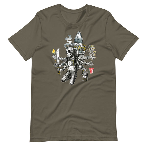 "Cosmic Traveler (Multi-Arm) 23"Unisex t-shirt