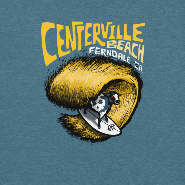 "Centerville Beach (Cosmic Cow)"Unisex t-shirt