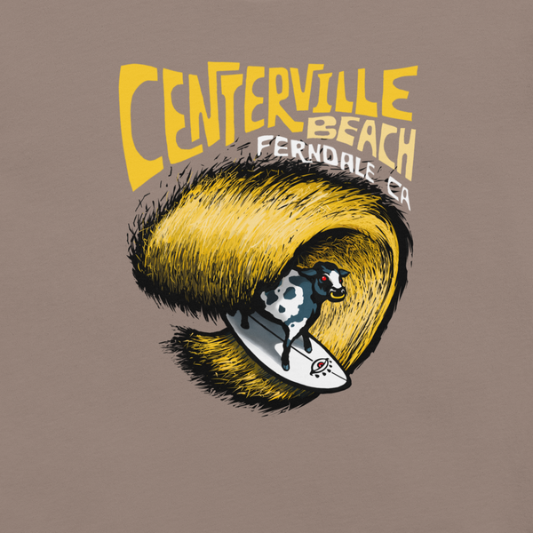 "Centerville Beach (Cosmic Cow)"Unisex t-shirt