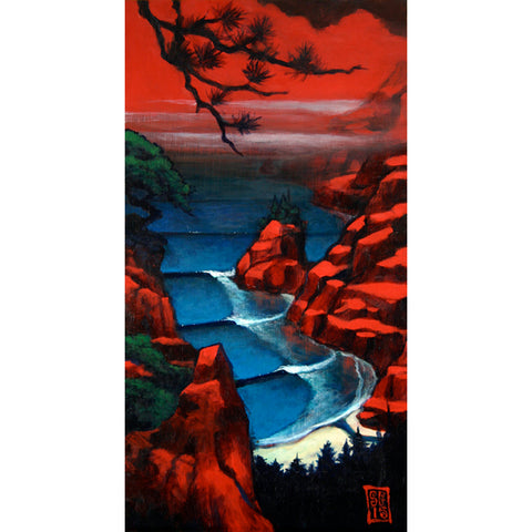 Bonsai Beach Paper Print - Redeye Laboratories