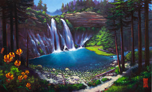 "Burney Falls" Canvas Print