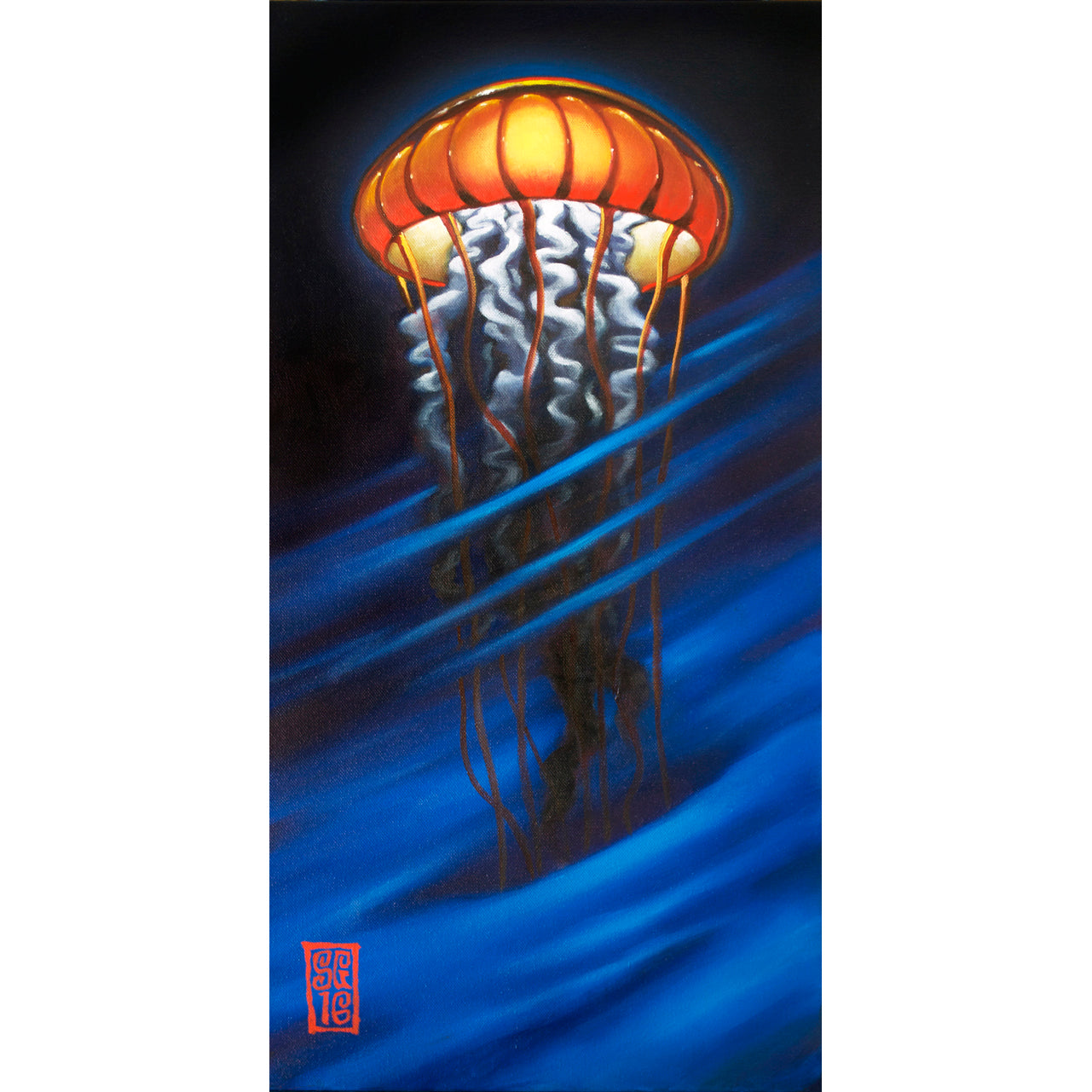 Cosmic Tiger Jelly Giclee print - Redeye Laboratories