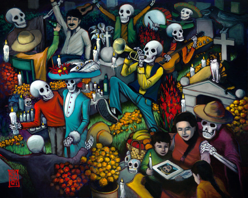 Dia de los Muertos Paper Print - Redeye Laboratories