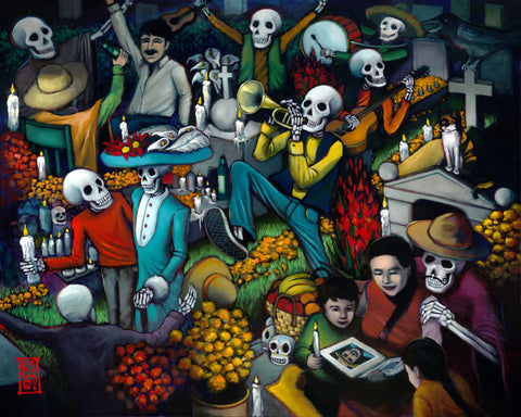 Dia de los Muertos Paper Print - Redeye Laboratories