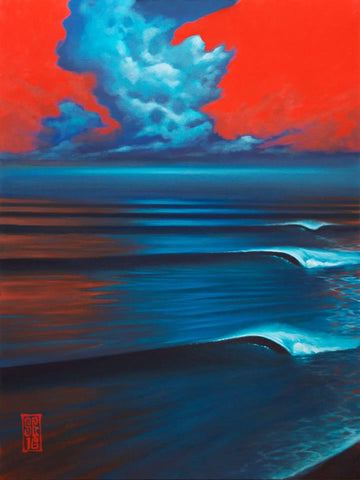 Red Sky Lines Giclee print - Redeye Laboratories