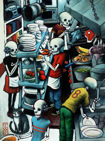 Skeleton Crew - Paper Print Giclee print - Redeye Laboratories