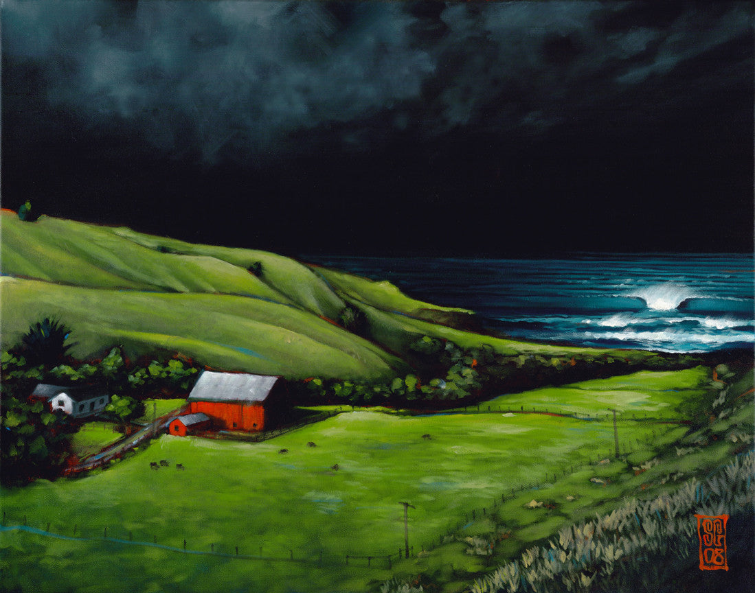 Storm Surf @ the Ranch - Paper Print Giclee print - Redeye Laboratories