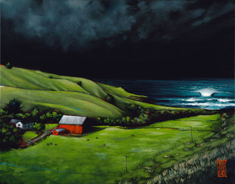 Storm Surf @ the Ranch - Paper Print Giclee print - Redeye Laboratories