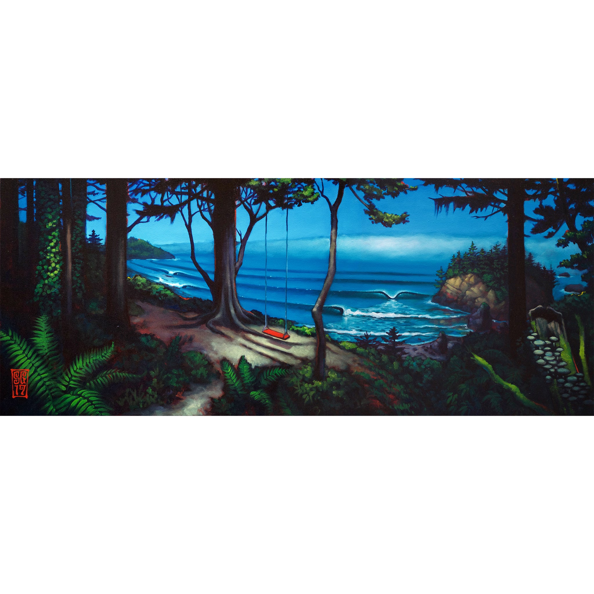 Swing with a View Giclee print - Redeye Laboratories