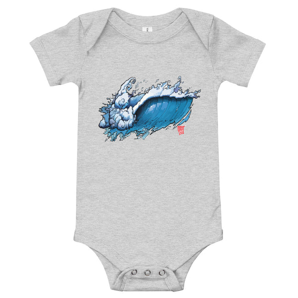“The Wave” Baby short sleeve one piece