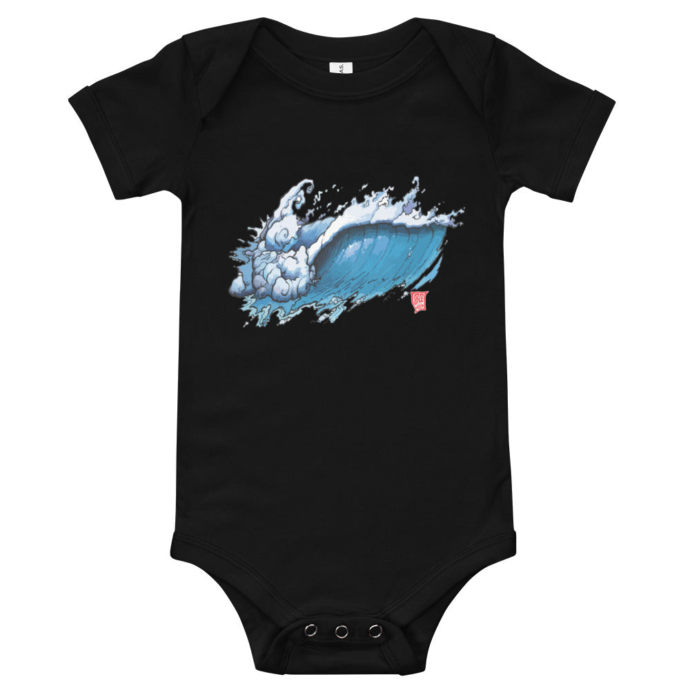 “The Wave” Baby short sleeve one piece
