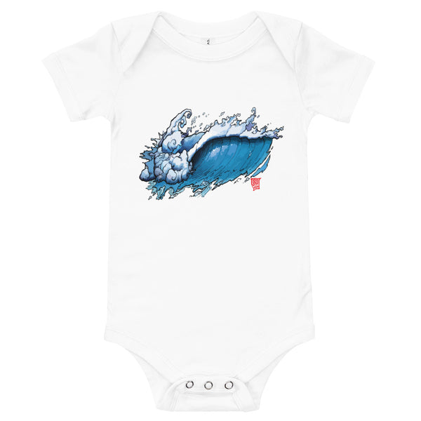 “The Wave” Baby short sleeve one piece