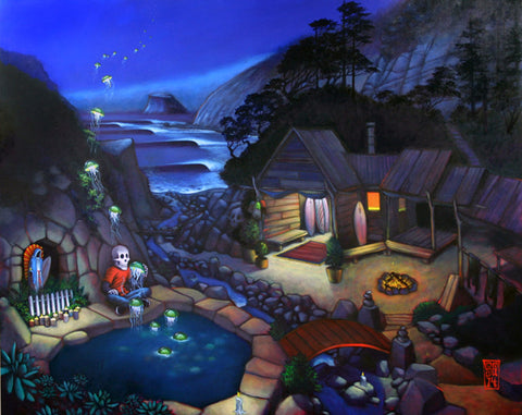 Jelly pond Outpost Giclee print - Redeye Laboratories