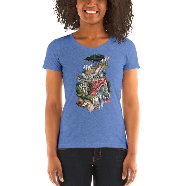 "Cosmic Island" Ladies' short sleeve t-shirt  - Redeye Laboratories