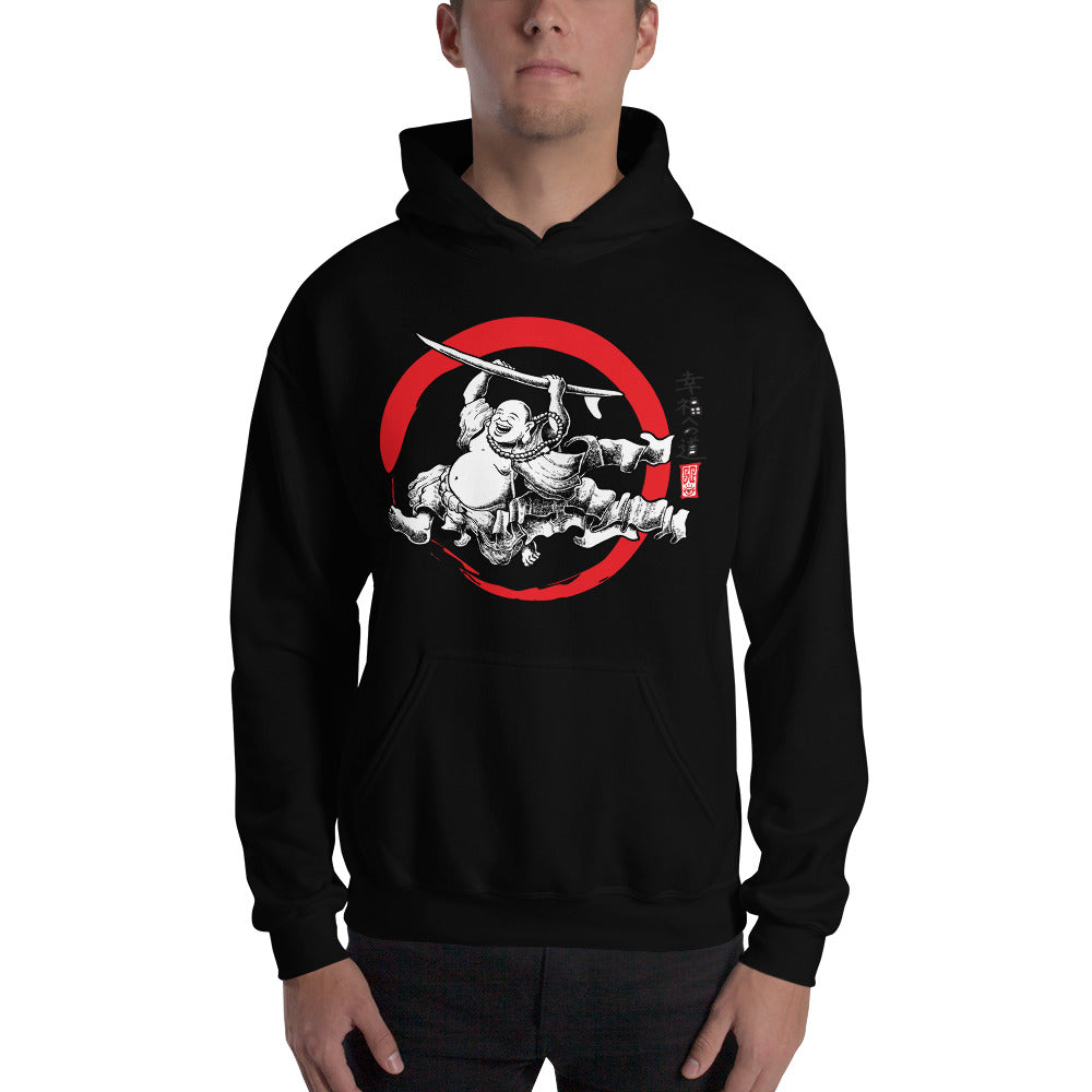 "Surfing Buddha" Hooded Sweatshirt  - Redeye Laboratories