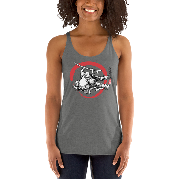 "Surfing Buddha" Women's Racerback Tank  - Redeye Laboratories