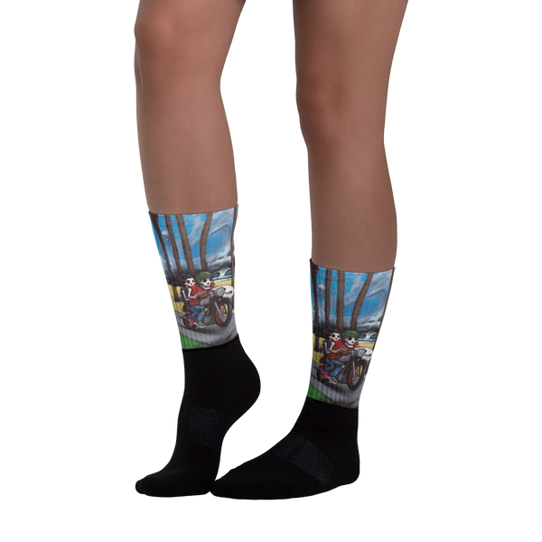 Menace Beach Black foot socks  - Redeye Laboratories