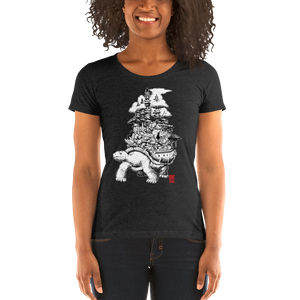 "Tortoise Land" Ladies' short sleeve t-shirt  - Redeye Laboratories