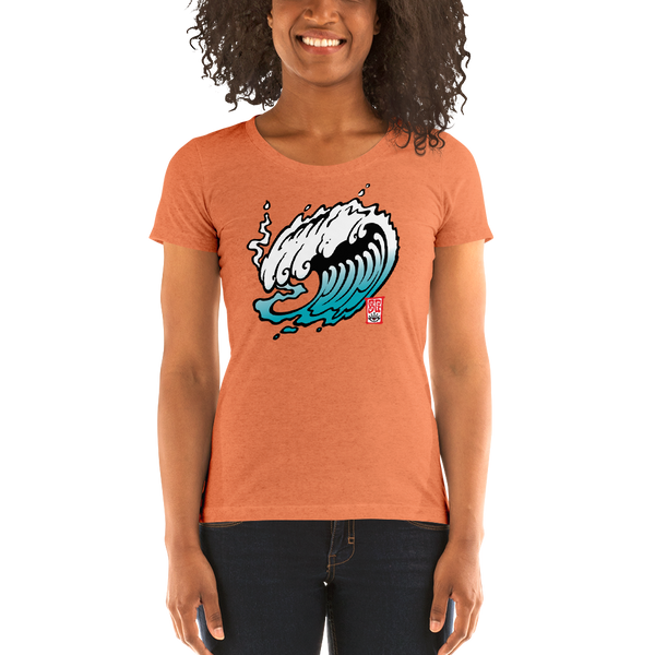 "The Wave" Ladies' short sleeve t-shirt  - Redeye Laboratories
