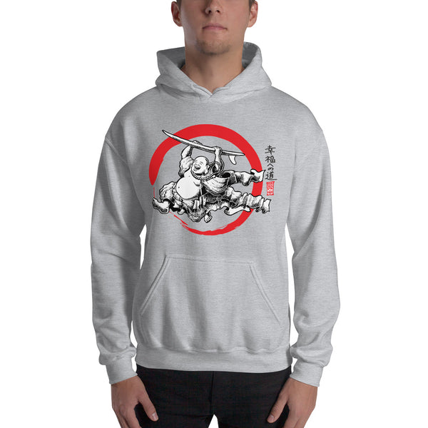 "Surfing Buddha" Hooded Sweatshirt  - Redeye Laboratories