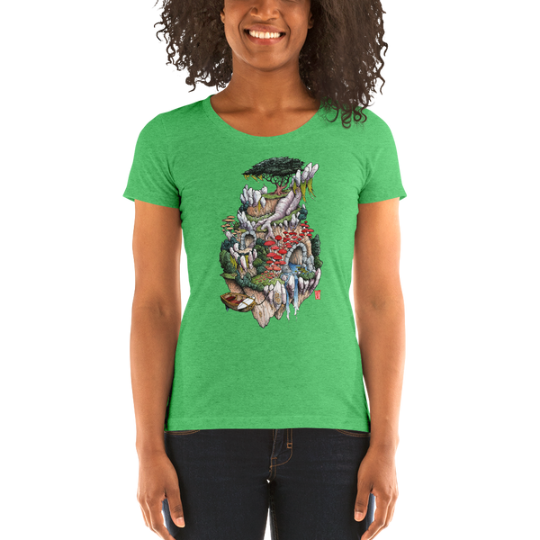 "Cosmic Island" Ladies' short sleeve t-shirt  - Redeye Laboratories