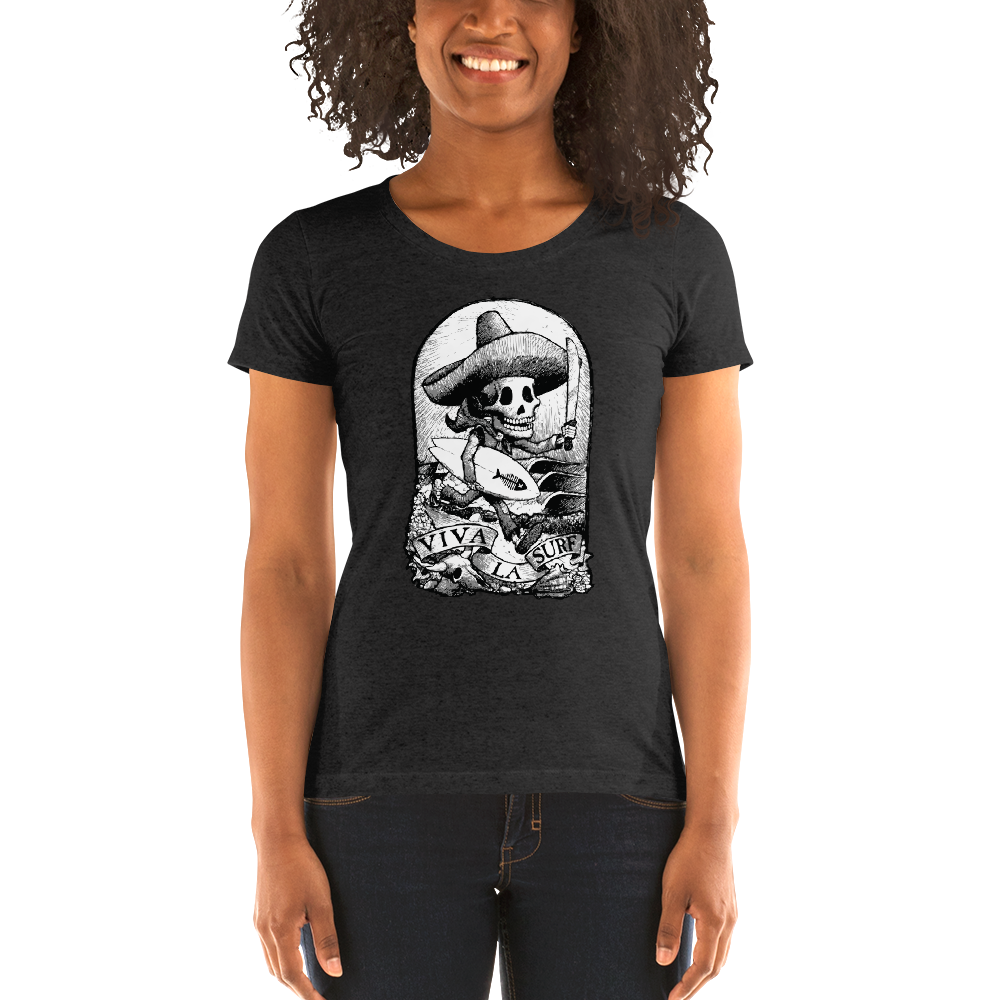 "Viva La Surf" Ladies' short sleeve t-shirt  - Redeye Laboratories