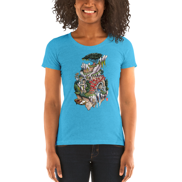 "Cosmic Island" Ladies' short sleeve t-shirt  - Redeye Laboratories
