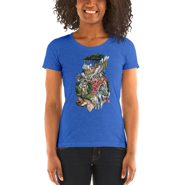 "Cosmic Island" Ladies' short sleeve t-shirt  - Redeye Laboratories