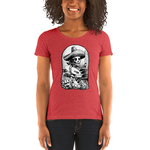 "Viva La Surf" Ladies' short sleeve t-shirt  - Redeye Laboratories