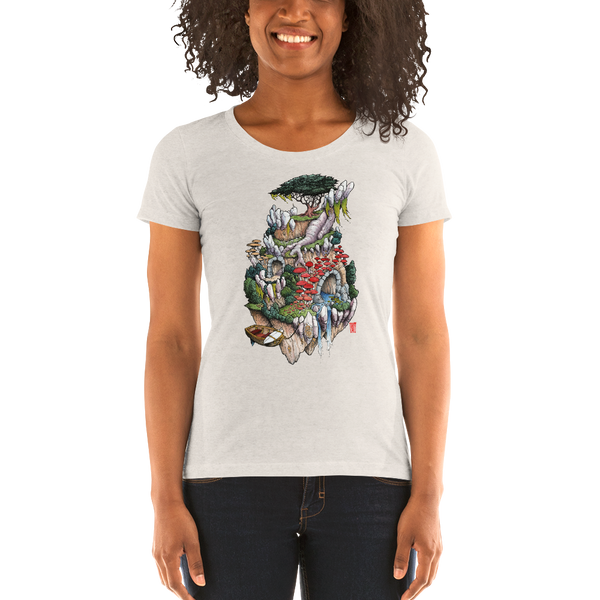 "Cosmic Island" Ladies' short sleeve t-shirt  - Redeye Laboratories