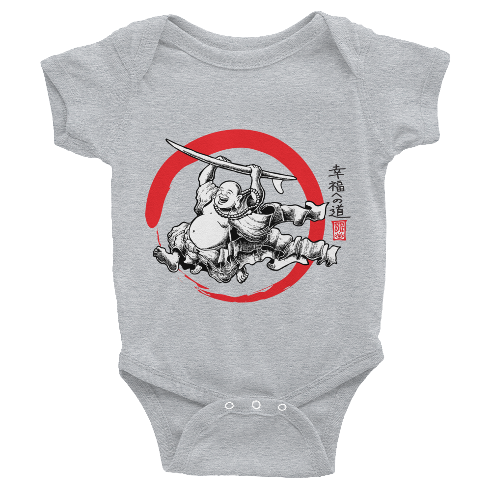 "Surfing Buddha" Infant Bodysuit  - Redeye Laboratories