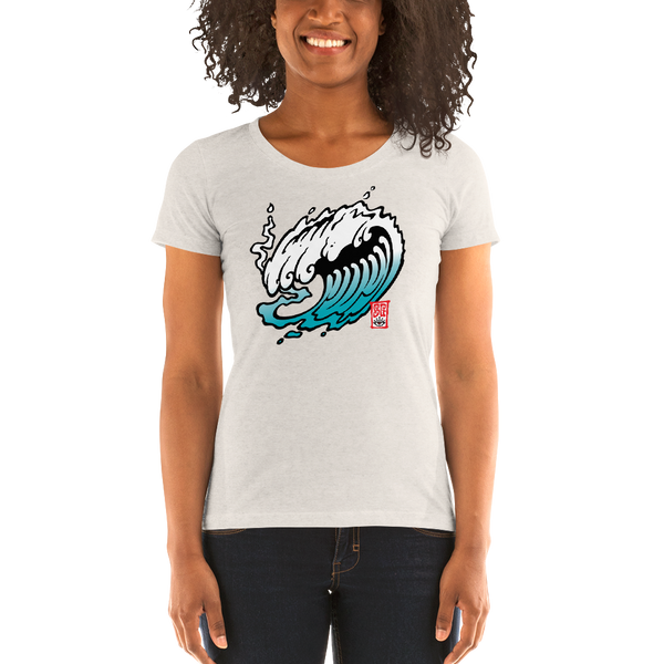 "The Wave" Ladies' short sleeve t-shirt  - Redeye Laboratories
