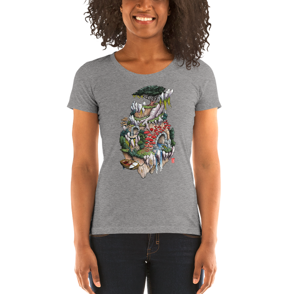 "Cosmic Island" Ladies' short sleeve t-shirt  - Redeye Laboratories
