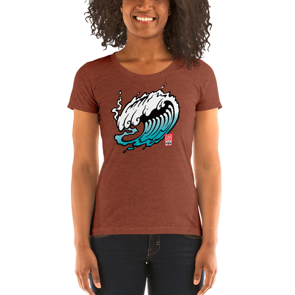 "The Wave" Ladies' short sleeve t-shirt  - Redeye Laboratories