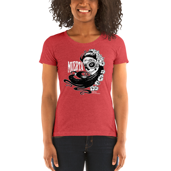 "Muerta Girl" Ladies' short sleeve t-shirt  - Redeye Laboratories