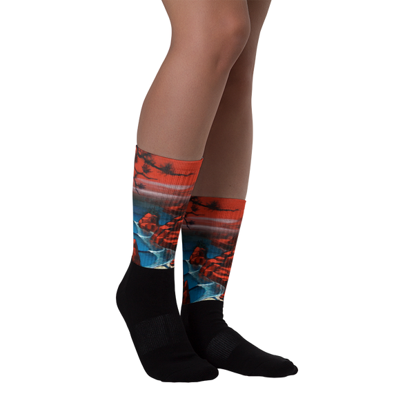 Bonsai Beach black foot socks Socks - Redeye Laboratories