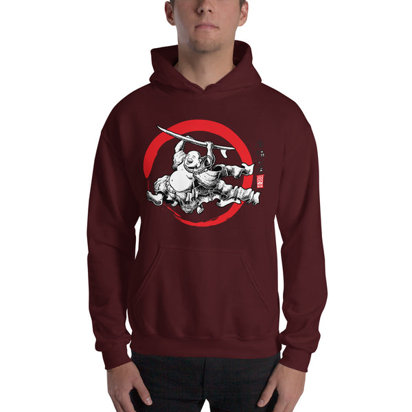 "Surfing Buddha" Hooded Sweatshirt  - Redeye Laboratories