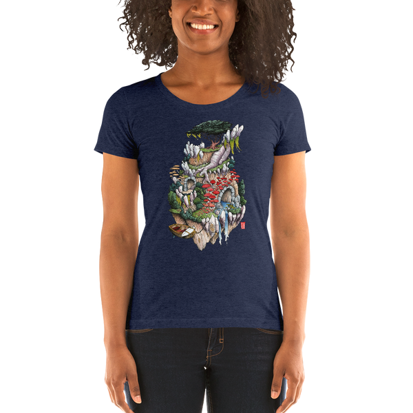 "Cosmic Island" Ladies' short sleeve t-shirt  - Redeye Laboratories