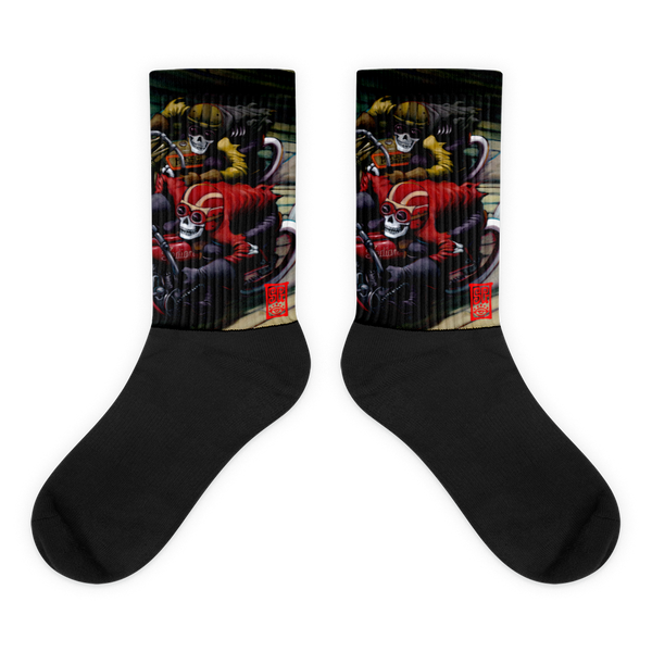 Bones On Board Black foot socks Socks - Redeye Laboratories