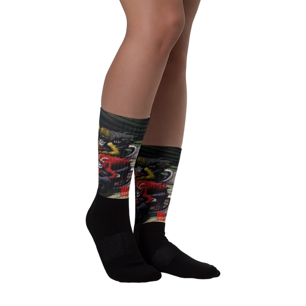 Bones On Board Black foot socks Socks - Redeye Laboratories