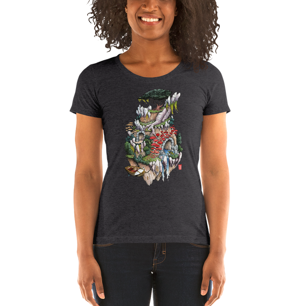 "Cosmic Island" Ladies' short sleeve t-shirt  - Redeye Laboratories