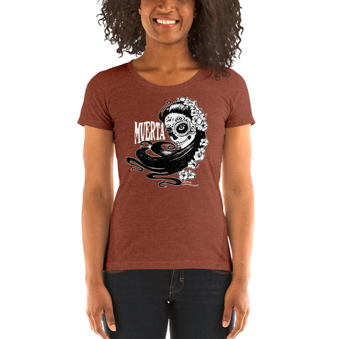 "Muerta Girl" Ladies' short sleeve t-shirt  - Redeye Laboratories