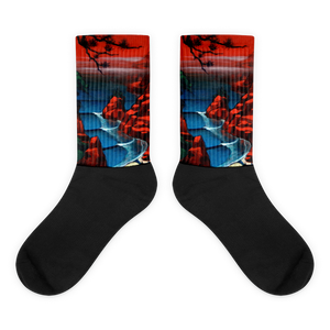 Bonsai Beach black foot socks Socks - Redeye Laboratories