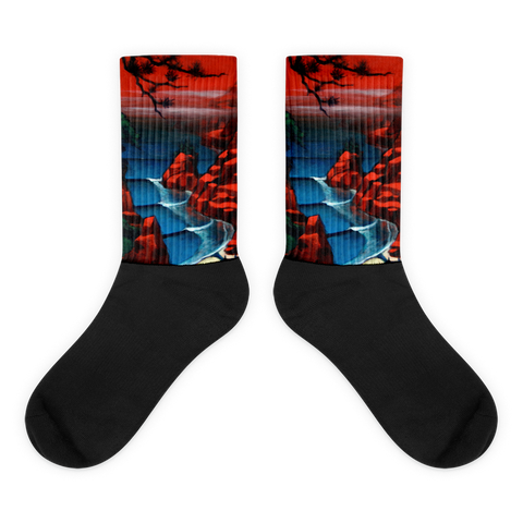 Bonsai Beach black foot socks Socks - Redeye Laboratories